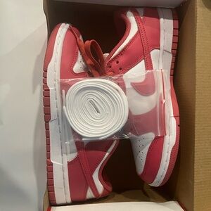 Nike Dunk Low Red and White Box